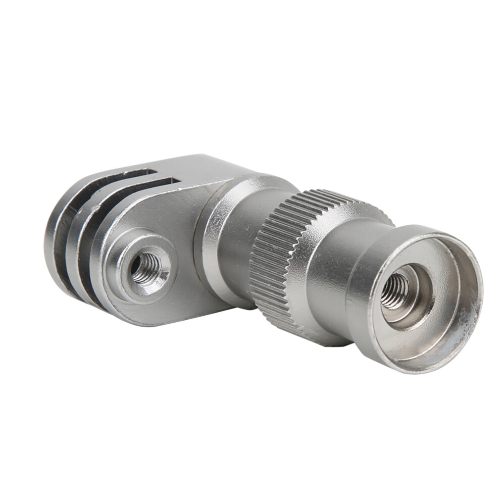 Aluminum Alloy Bicycle Clip Holder Fixed Bracket Compatible With Gopro Hero Sports Camera Silver 3321979321604