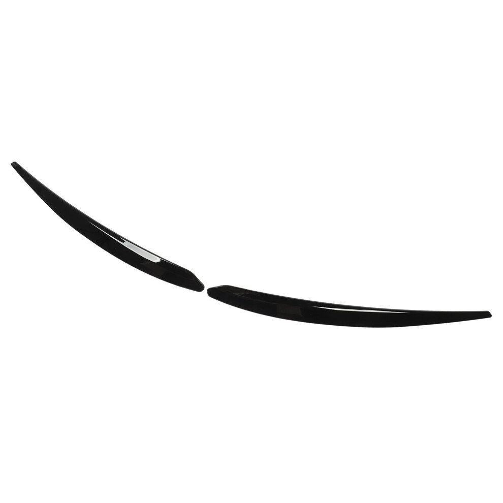Headlight Eyebrow Left Right, Glossy Fit Superb B8 2016Â2018 Black 4101387996163