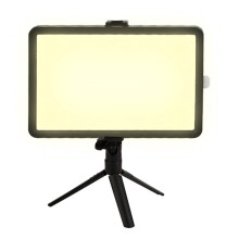 6-Zoll-Tischleuchte, kleine quadratische LED-Flachbildschirmleuchte, kompatibel mit Beauty-Shootings, Live-Übertragungen, Kunststoff