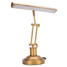 12-W-Klavierlampe mit Touch-Bedienung, stufenlose Helligkeitsregelung von 3000 K bis 6000 K, augenschonend (85 CRI), Farbe: Antikbronze, US-Stecker