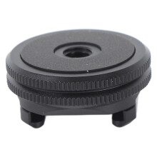 Cold Shoe Mount Adapter 1/4 inch van aluminiumlegering, geschikt voor flitsers en speedlights, compatibel met camera's