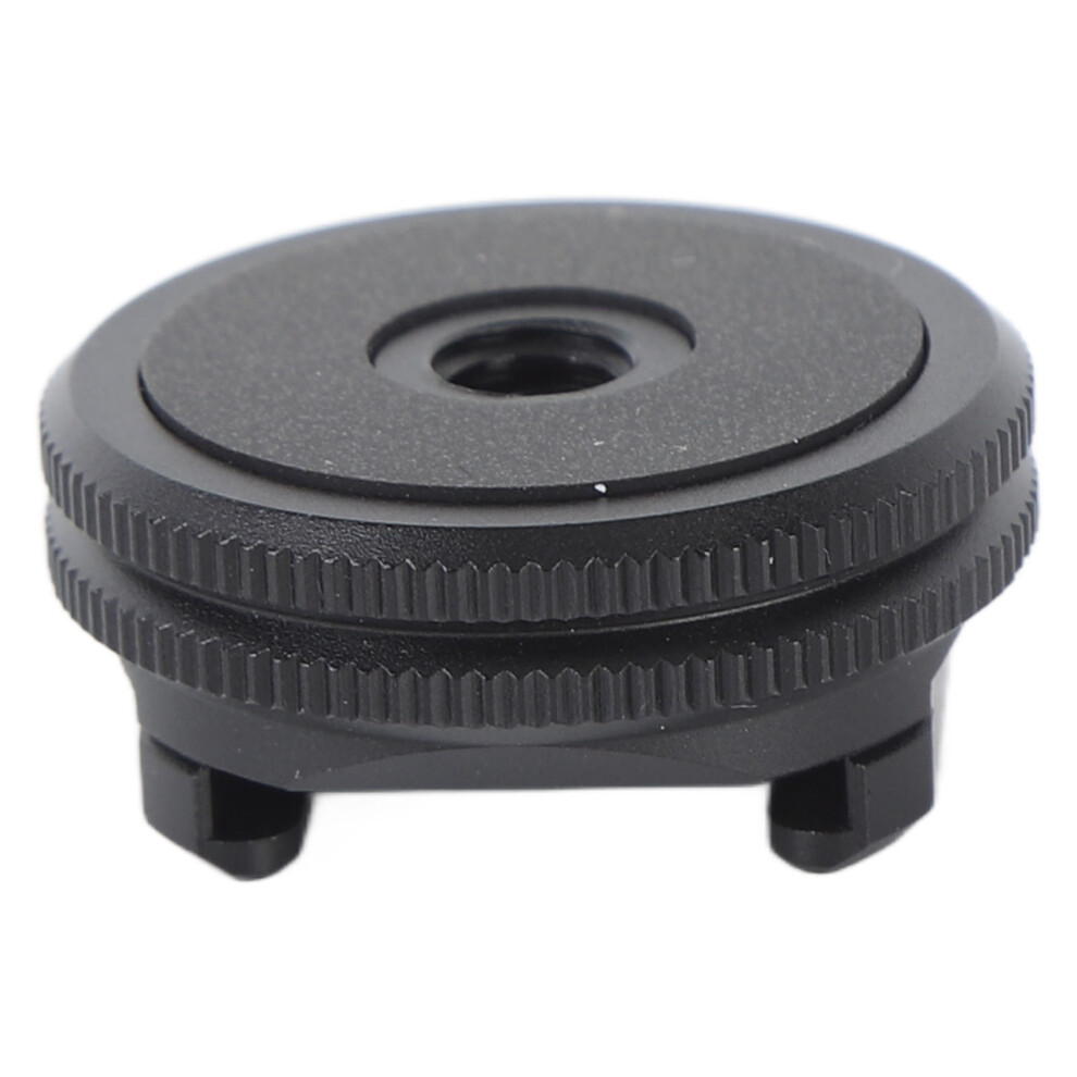 Cold Shoe Mount Adapter 1/4In Aluminium Alloy Flash Speedlight Shoe Mounts Compatible With Camera 3494703080044