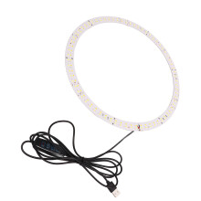29 cm ronde LED-lamp met LED-lichtstrip, 3200K tot 5600K, LED-lamp met USB-oplaadfunctie, instelbare helderheid, vervangende LED-lamp voor softboxen