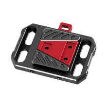 Mini V-mount accuhouder, V-lock accuadapterplaat van aluminiumlegering met 1/4 inch, 3/8 inch M4 schroefgaten