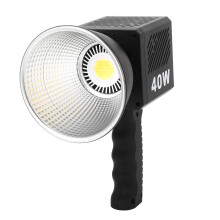 40 W:n LED-videovalo, 2500–6500 K, 13500 lm, 0,5 M, TLCI 96, CRI 95, 9 valotehostetta, himmennettävä, COB-jatkuva valoteho, EU-pistoke
