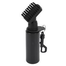 Clubreinigingsborstel met clip en knijpflesje van 100 ml, gemaakt van plastic, draagbaar en onmisbaar. Geschikt voor zowel mannen als vrouwen.