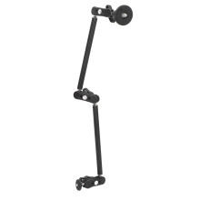 Scharnierende arm, tweedelig, 360 draaibaar, 1/4 inch, 3/8 inch, draagvermogen 4,4 lb. Compatibel met invullicht, microfoon, telefoonhouder en camera.
