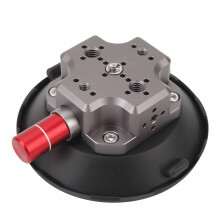 4,7-Zoll-Saugnapf-Kamerahalterung aus Aluminiumlegierung mit Silikon-Metall-Schraubgewinde, kompatibel mit Action-Kameras und Spiegelreflexkameras.
