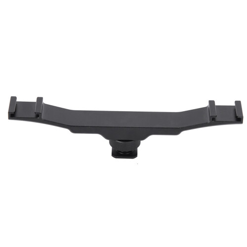 Double End Cold Shoe Mount Bracket Extension Rod Compatible With Camera Flash Fill Light Microphone Holder