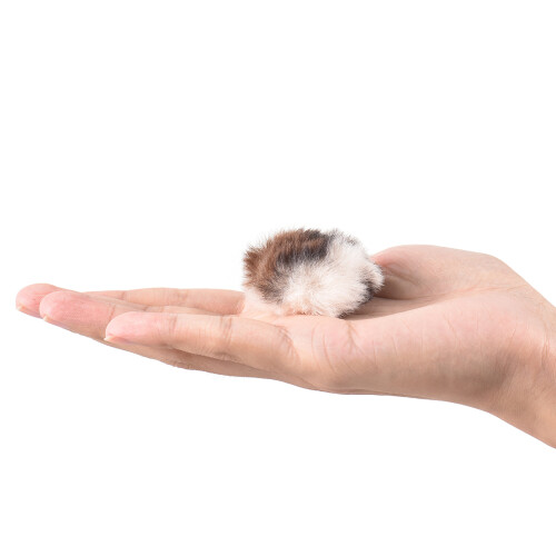 Protetor de vento peludo para microfone, compatível com microfones de lapela com clipe.