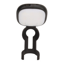 Luz LED de vídeo de alto brillo, luz suave, ajuste de temperatura de color multimodo, luz portátil para vlogs y selfies con soporte.