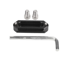 Veiligheidsrail voor snelsluiting van de camera, universele rail met veerpen, 1/4 inch schroefdraad, compatibel met NATO-handgreep.