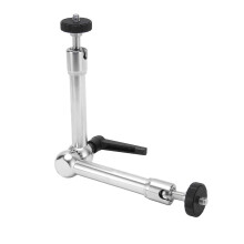 11 inch verstelbare, scharnierende frictiearm met kogelkop, universele camera-draaiarm met 1/4 inch schroefdraad voor LCD-monitor, statief, flitser