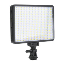 VBESTLIFE PAD500 -video-LED-valo 3200–5600 K, portaaton himmennys NP-F550-akkulaturilla