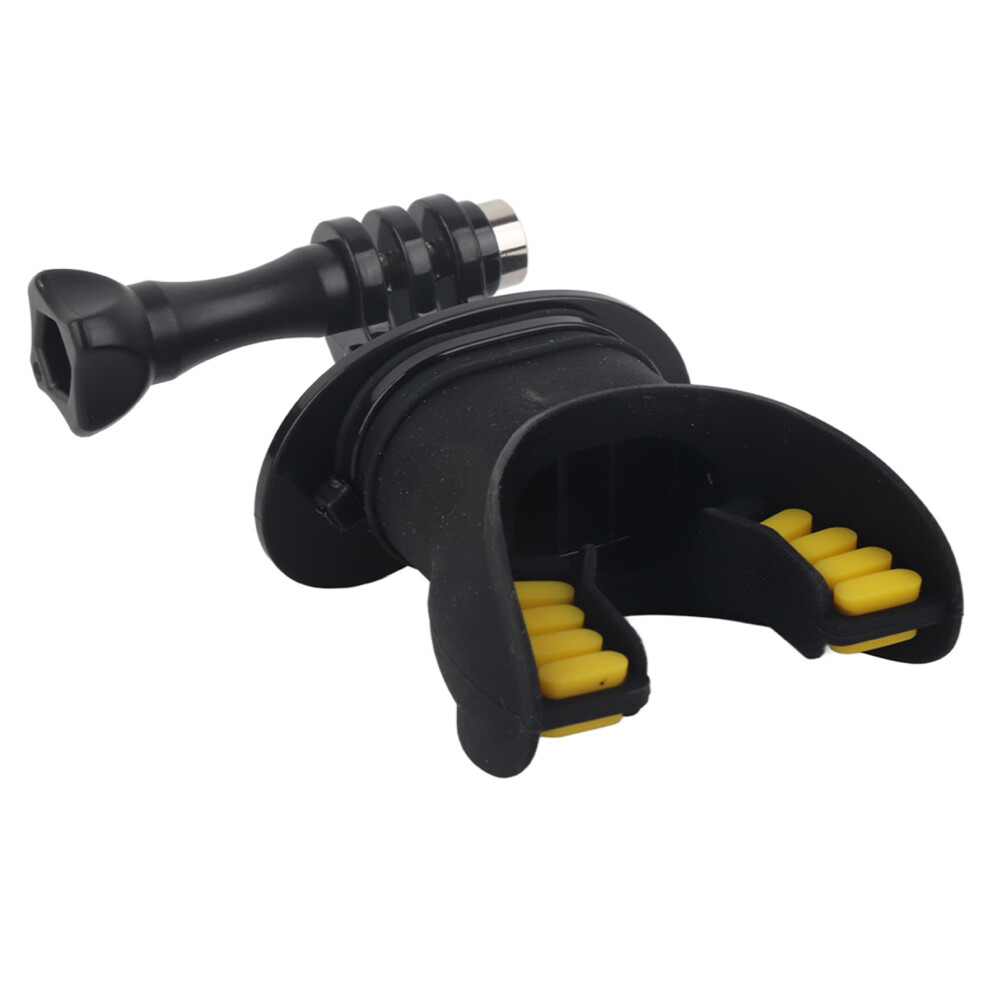 Mouth Bite Mount Surfing Diving Skating Compatible With Xiaoyi Action Camera (Black) Black 3417800987245