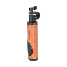 Poignée de Caméra avec Pince pour Tige de 19 mm et Poignée en Cuir pour Support D'Épaule - Accessoires de Studio Photo