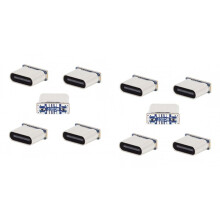 10pcs MC007 MicroUSB to Type-C Adapter Board Charging Data Transmission PCB Board Repair Replacement Connector