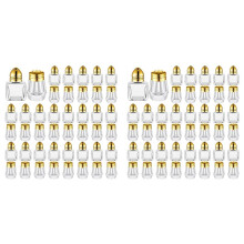 24X Salt & Pepper Shakers Clear Seasonings Shakers Tiny Spice Shakers Transparent Seasoning Shakers Gold