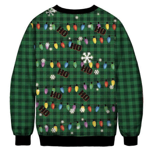 (M)Mens/Womens Ugly Christmas Sweatshirt 3D Unique Hilarious Graphic Pullover Shirt 1
