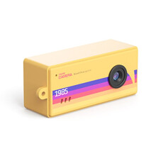 Câmera Digital de Chaveiro com Tela de 0,96 Polegadas, HD, 5 Megapixels, Portátil, Charmosa, Pequena Filmadora, Suporte para Cartão TF, Amarela