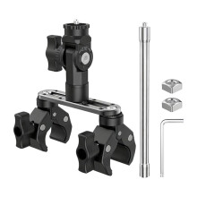 Bicycle Motorcycle Clamp Mount for Action Camera 360 Degree Rotatable Off Road Camera Mount for  Osmo 360  X5