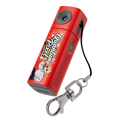 Caméra D'Action Numérique 2K, Porte-Clés Caméra, Caméscope Rétro Portable de Poche, Rouge