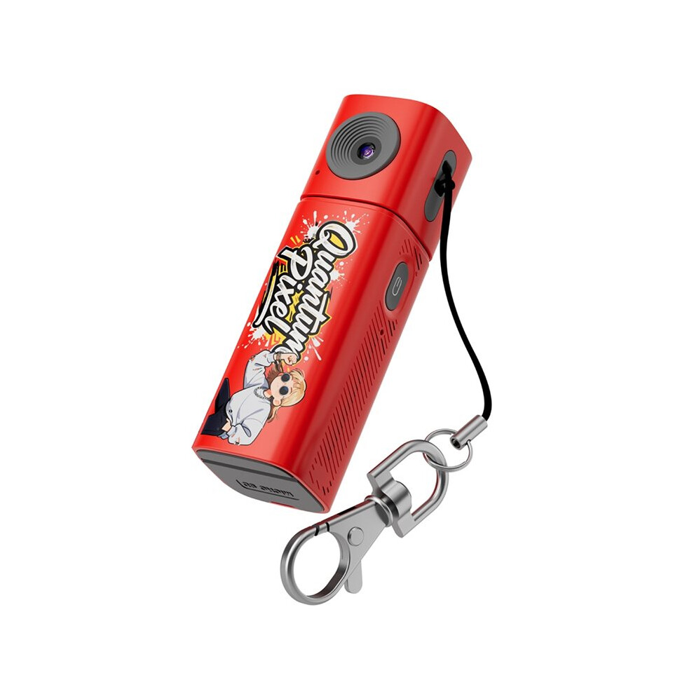 2K Digital Action Camera Thumb Keychain Camera Retro Video Recorder Portable Pocket Small Camcorder Red 6032810478087