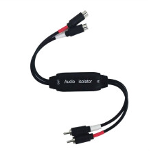 2 CH for RCA Ground Loop Noise Isolator - Stereo Hum Suppressor,Anti-Interference Filter for Car/Home Audio Systems