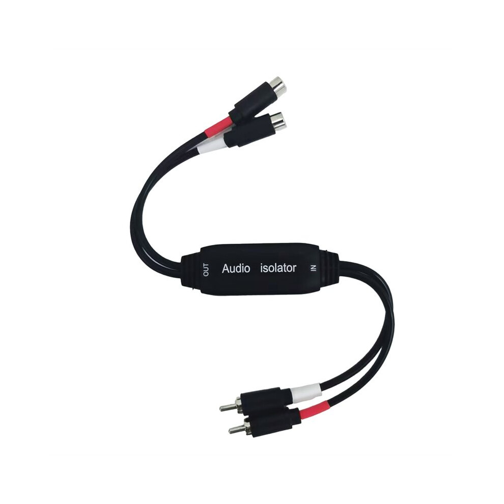 2 Ch For Rca Ground Loop Noise Isolator - Stereo Hum Suppressor,Anti-Interference Filter For Car/Home Audio Systems Black 4712861535503
