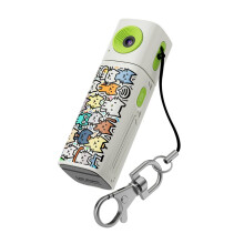2K Digital  Action Camera Thumb Keychain Camera Retro Video Recorder Portable Pocket Small Camcorder White