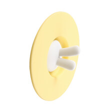 Tappi in silicone giallo per bicchieri da bere, antischizzo, a tenuta stagna, copri-mug caldo