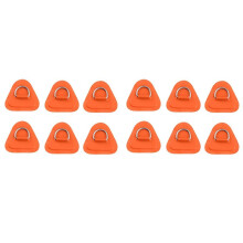 12 Stück D-Ring-Patch für Schlauchboot, Kajak, Schlauchboot, , D-Ring-PVC-Patch, Stand--Paddleboard, Kanu, Rafting, Orange