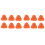 12PCS D-Ring Patch for Inflatable Boat Kayak Dinghy , D-Ring PVC Patch Stand- Paddleboard Canoe Rafting Orange 2