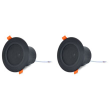 2pcs 3Inch Ceiling Home Speaker 10W Moisture-Proof Full Range Music Speaker with Cover Fashion Home Audio System Black