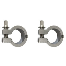 2X Supporto per Piatti Memory Lock, Morsetto per Batteria Multifunzione per Parti di Strumenti Musicali A Percussione Argento