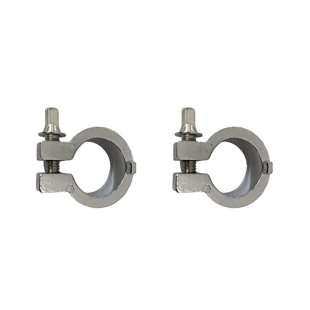 2X Cymbal Stand Memory Lock, Drum Clamp Multifunction For Music Instrument Percussion Parts Silver 4711573744517