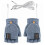 (Light Blue)Winter Usb Electric Heated Mitten Rechargeable Gloves Full & Half Finger Warmer 2
