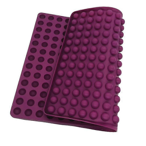 (Purple) Silicone Baking Mat - 1cm With Knobs For Making Dog Snacks 1