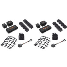 Universal 16PCS Simulated Decoration Suitcase Luggage Net Shovel for TRX4 SCX10 90046 1/10 RC Car Accessories Orange