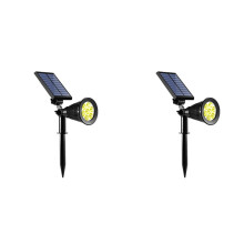 2X Solar Lamp Outdoor Lights Changing Ground Gardening Garden Light Waterproof Landscape Spotlights Garden Decoration,C