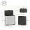 Homcom (Silver) 8L Hanging Kitchen Bin, Rubbish bin w/ Stay-Open Lid for Under Sink 3
