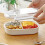 490mlBentoBox3CompartmentsLeakproof18x13.3x4.8cm 7