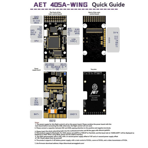 F405 Fixed Wing Flight Controller  Parameter Adjustment Support EVTOL for RC Fixed Wing Model Airplane 2