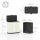 Homcom (Cream) 8L Hanging Kitchen Bin, Rubbish bin w/ Stay-Open Lid for Under Sink 3