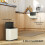 Homcom (Cream) 8L Hanging Kitchen Bin, Rubbish bin w/ Stay-Open Lid for Under Sink 4