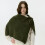 (black)Women's Solid Color Knit Button Shawl Soft Warm Cape Coat with Slit Design Versatile Scarf for Fall Winter 6