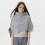 (black)Women's Solid Color Knit Button Shawl Soft Warm Cape Coat with Slit Design Versatile Scarf for Fall Winter 7