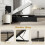 Homcom (Black) HOMCOM Double Bed Frame with Storage and Adjustable Velvet Headboard 5