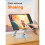 Support de Tablette Pliable à Double Tige, Support de Bureau Réglable, Support D'Écran Universel pour Tablettes et Ordinateurs Portables. 6