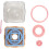 Flower Knitting Machine Kit DIY Wool Flower Machine Loom Tool Set Square Flower Maker with Needle 8